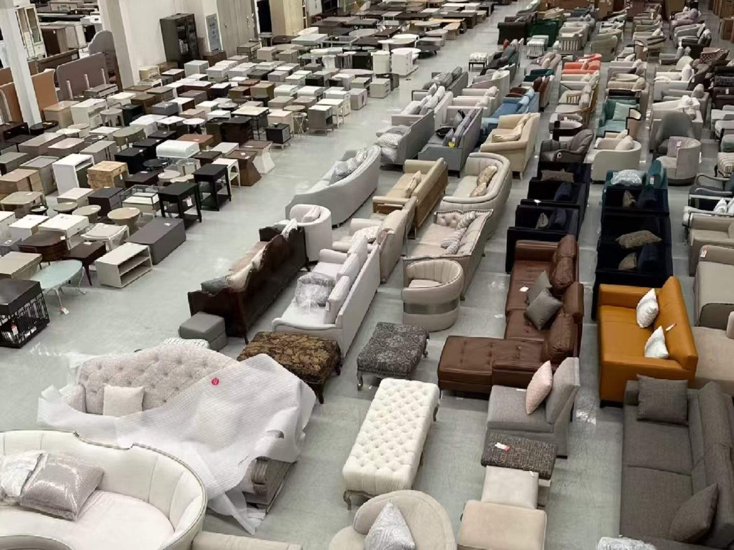 Broad assortment of seating, tables, and home furniture
